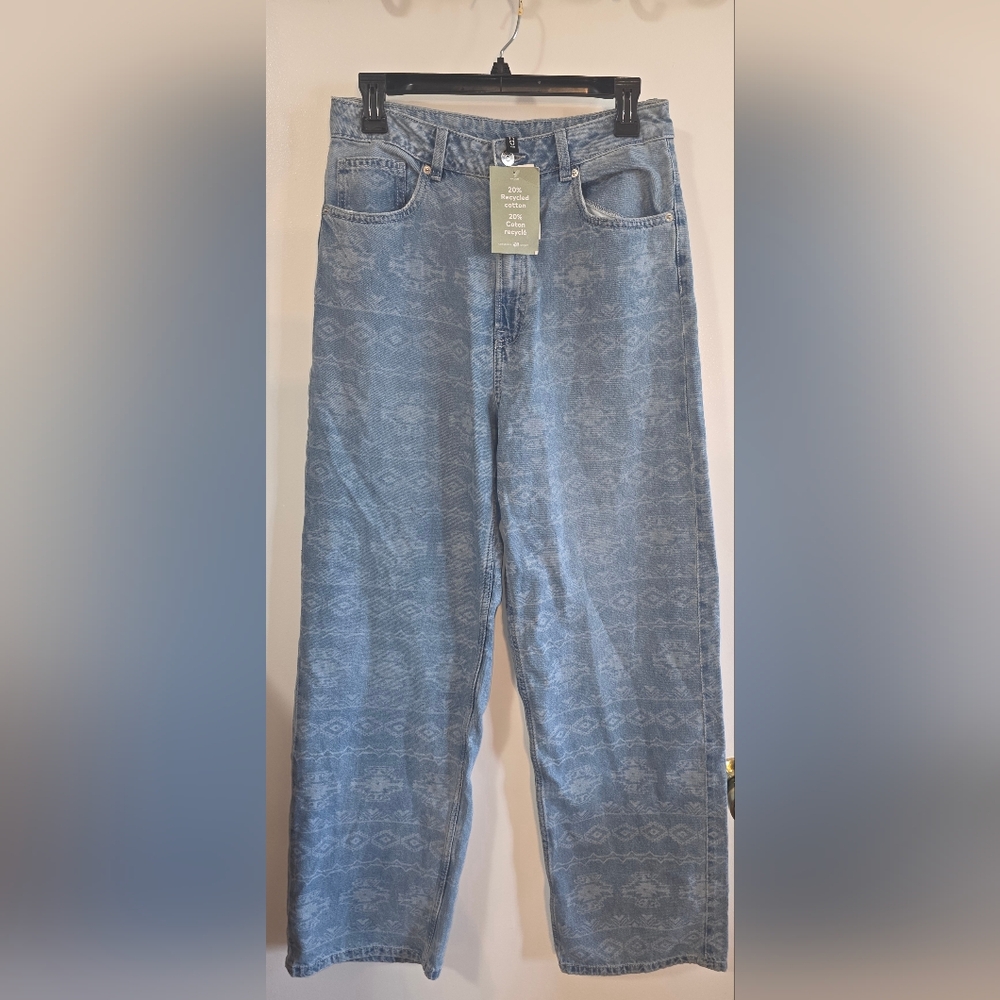 H&M Light Blue Patterned Women's Jeans